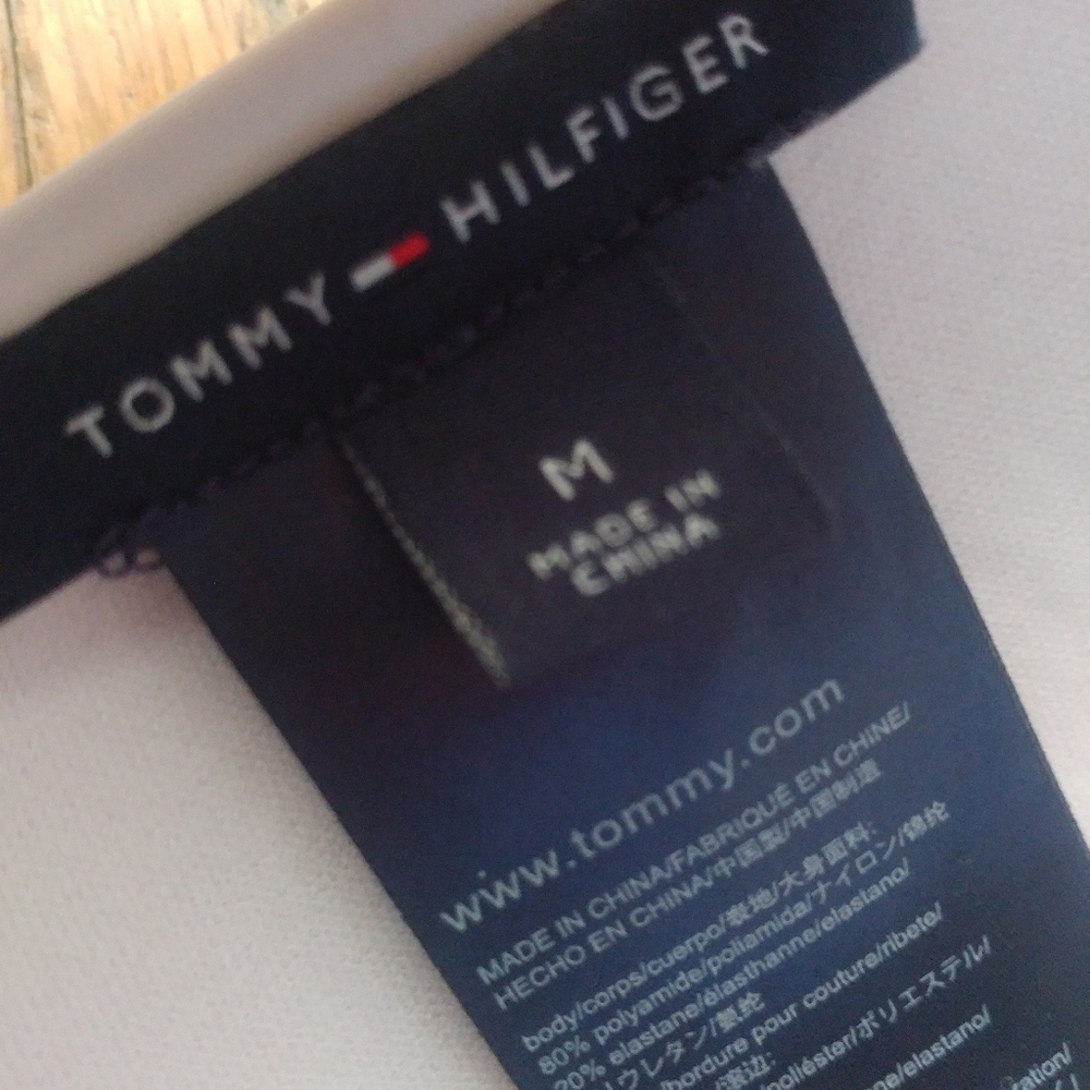 Tommy Hilfiger Logo Band Bikini Top, Molded Cups - Picture 4 of 6